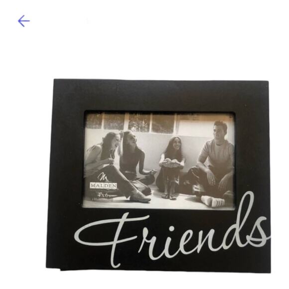 Malden International Designs Black Picture Frame with a script written “Friends” - Picture 1 of 2